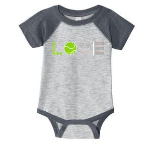 Tennis Love Tennis Fan Tennis Player Gift Tennis Lover Infant Baby Jersey Bodysuit