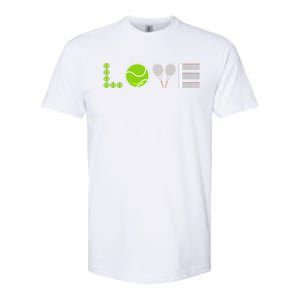 Tennis Love Tennis Fan Tennis Player Gift Tennis Lover Softstyle CVC T-Shirt