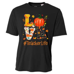 Thanksgiving Love Teacher Life Happy Fall Yall Autumn Cooling Performance Crew T-Shirt