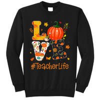 Thanksgiving Love Teacher Life Happy Fall Yall Autumn Sweatshirt