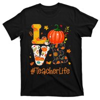 Thanksgiving Love Teacher Life Happy Fall Yall Autumn T-Shirt