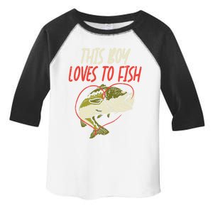 This Loves To Fish Bass Fishing Family Matching Gift Toddler Fine Jersey T-Shirt