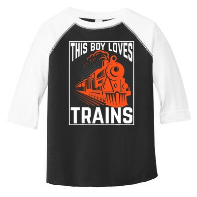 This  loves trains locomotives and wagon! boys train Toddler Fine Jersey T-Shirt