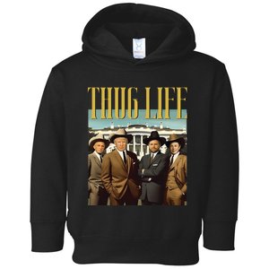 Thug Life Trump Vance Kennedy Elon Toddler Hoodie