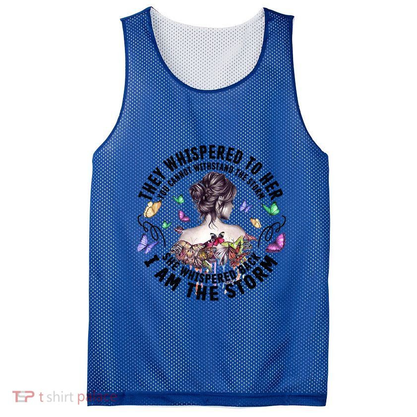 Tattoo Lady They Whispered To Her You Cannot Withstand Storm Gift Mesh Reversible Basketball Jersey Tank