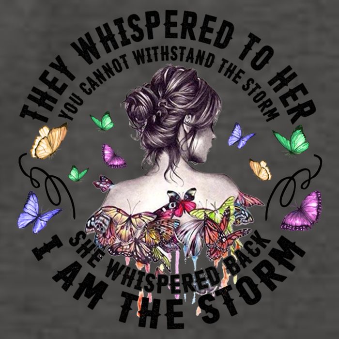 Tattoo Lady They Whispered To Her You Cannot Withstand Storm Gift Vector Backpack