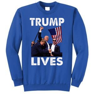 Trump Live Trump Shot Fist Pump Sweatshirt