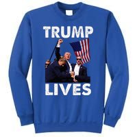 Trump Live Trump Shot Fist Pump Sweatshirt