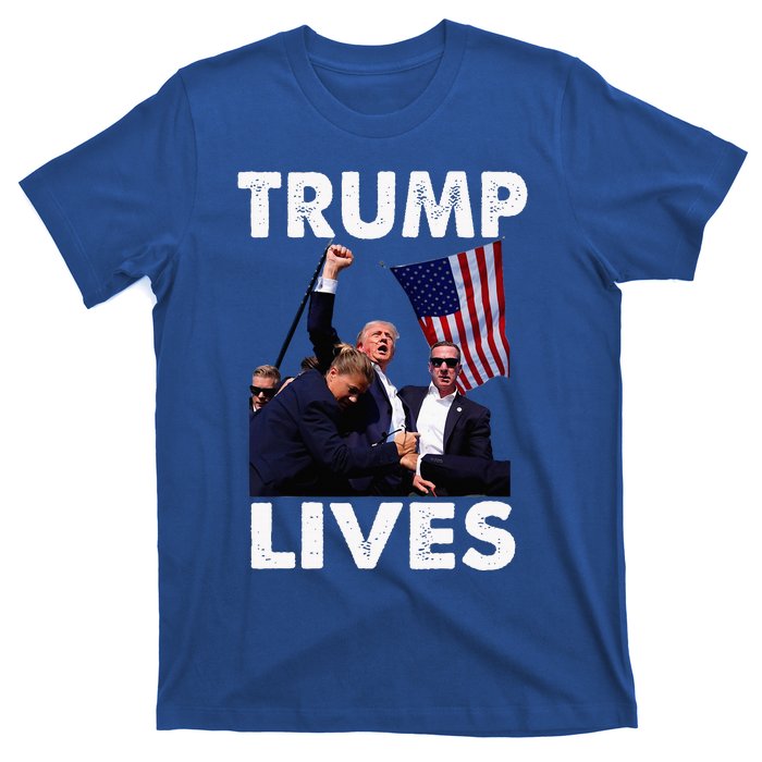 Trump Live Trump Shot Fist Pump T-Shirt