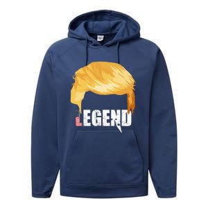 Trump Legend Trump Gift Performance Fleece Hoodie