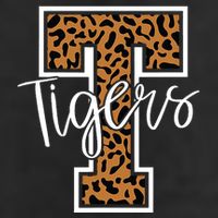 T Letter Tigers 7 Panel Mesh Trucker Snapback Hat