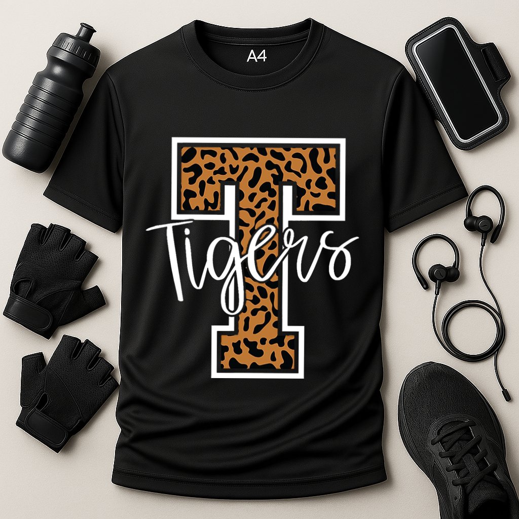 T Letter Tigers Cooling Performance Crew T-Shirt