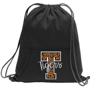 T Letter Tigers Sweatshirt Cinch Pack Bag