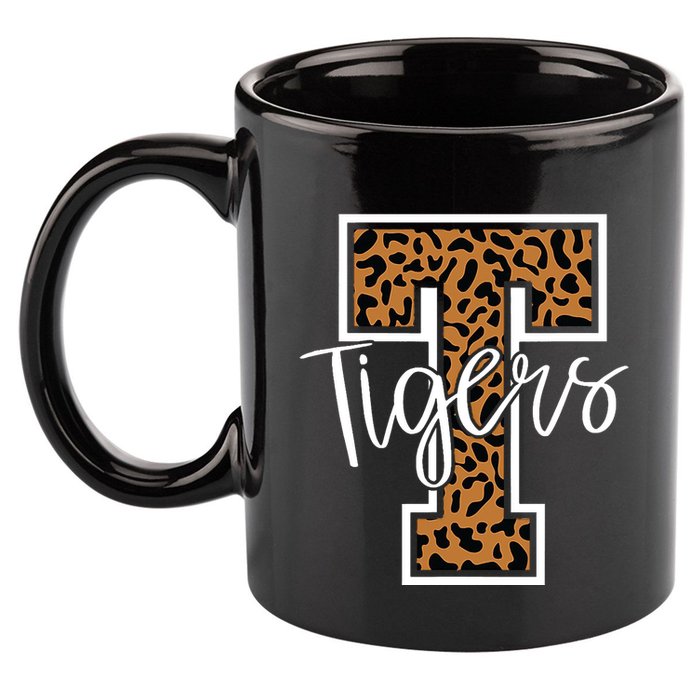 T Letter Tigers 11oz C Handle Ceramic Mug