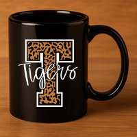 T Letter Tigers 11oz C Handle Ceramic Mug