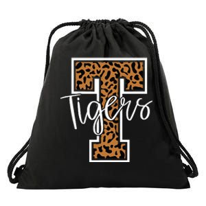 T Letter Tigers Drawstring Bag