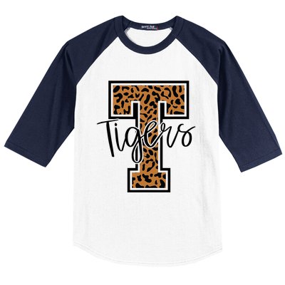 T Letter Tigers Baseball Sleeve Shirt