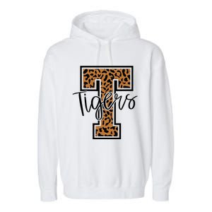 T Letter Tigers Garment-Dyed Fleece Hoodie