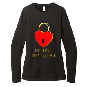 The Lock To Keep It Secured  Womens CVC Long Sleeve Shirt