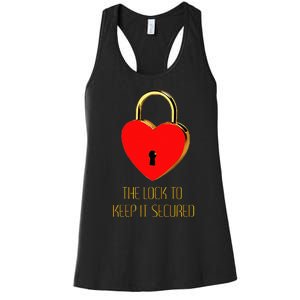 The Lock To Keep It Secured  Women's Racerback Tank