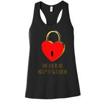 The Lock To Keep It Secured  Women's Racerback Tank