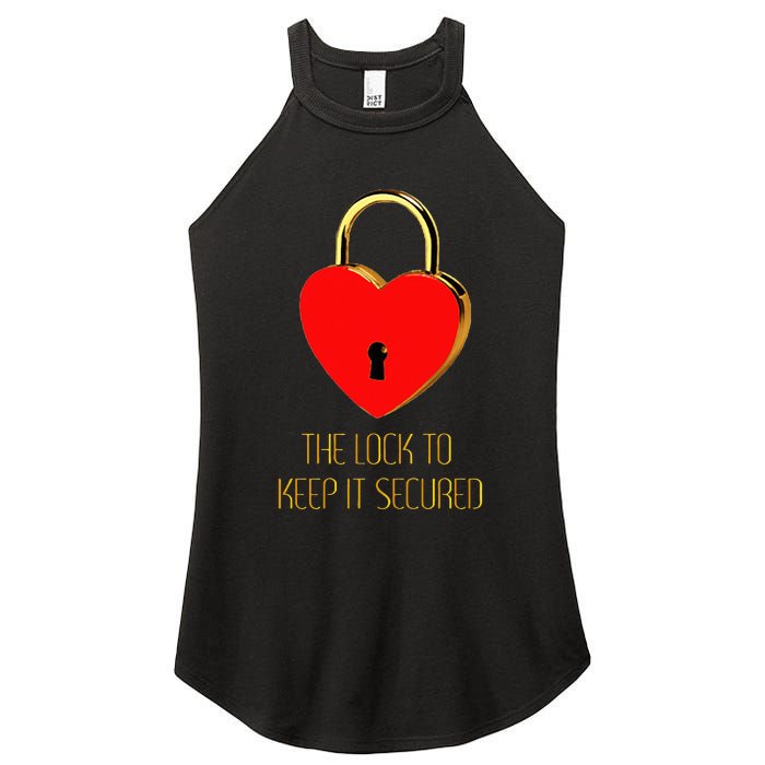 The Lock To Keep It Secured  Women's Perfect Tri Rocker Tank