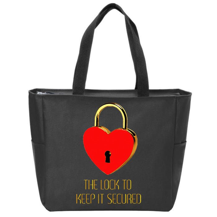 The Lock To Keep It Secured  Zip Tote Bag