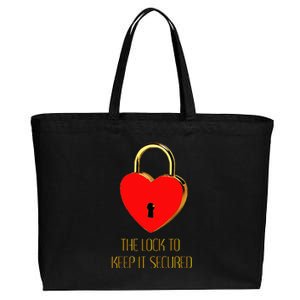 The Lock To Keep It Secured  Cotton Canvas Jumbo Tote