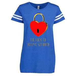 The Lock To Keep It Secured  Enza Ladies Jersey Football T-Shirt