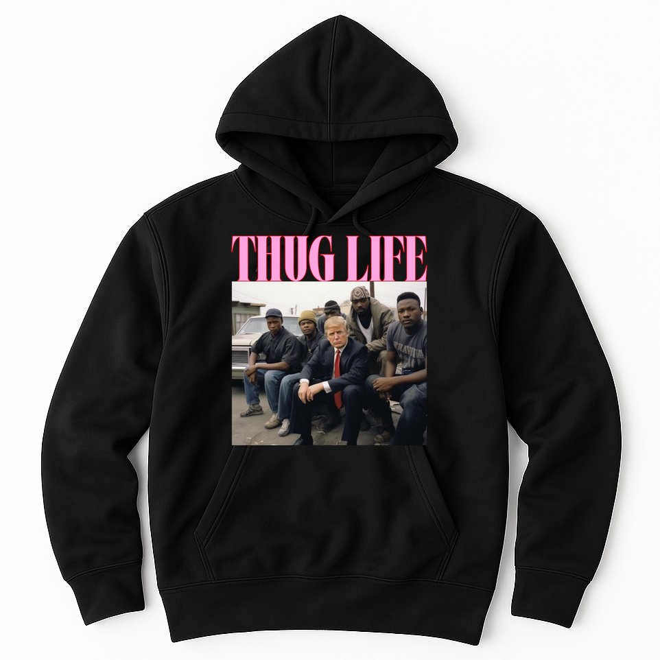 Thug Life Trump’S Kangaroo Conviction Hoodie