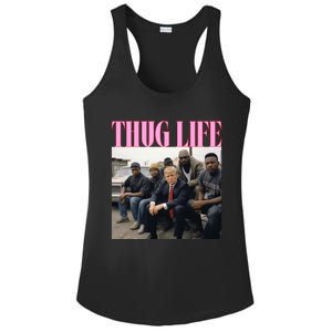 Thug Life Trump’S Kangaroo Conviction Ladies PosiCharge Competitor Racerback Tank