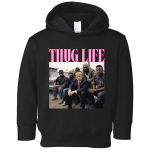 Thug Life Trump’S Kangaroo Conviction Toddler Hoodie