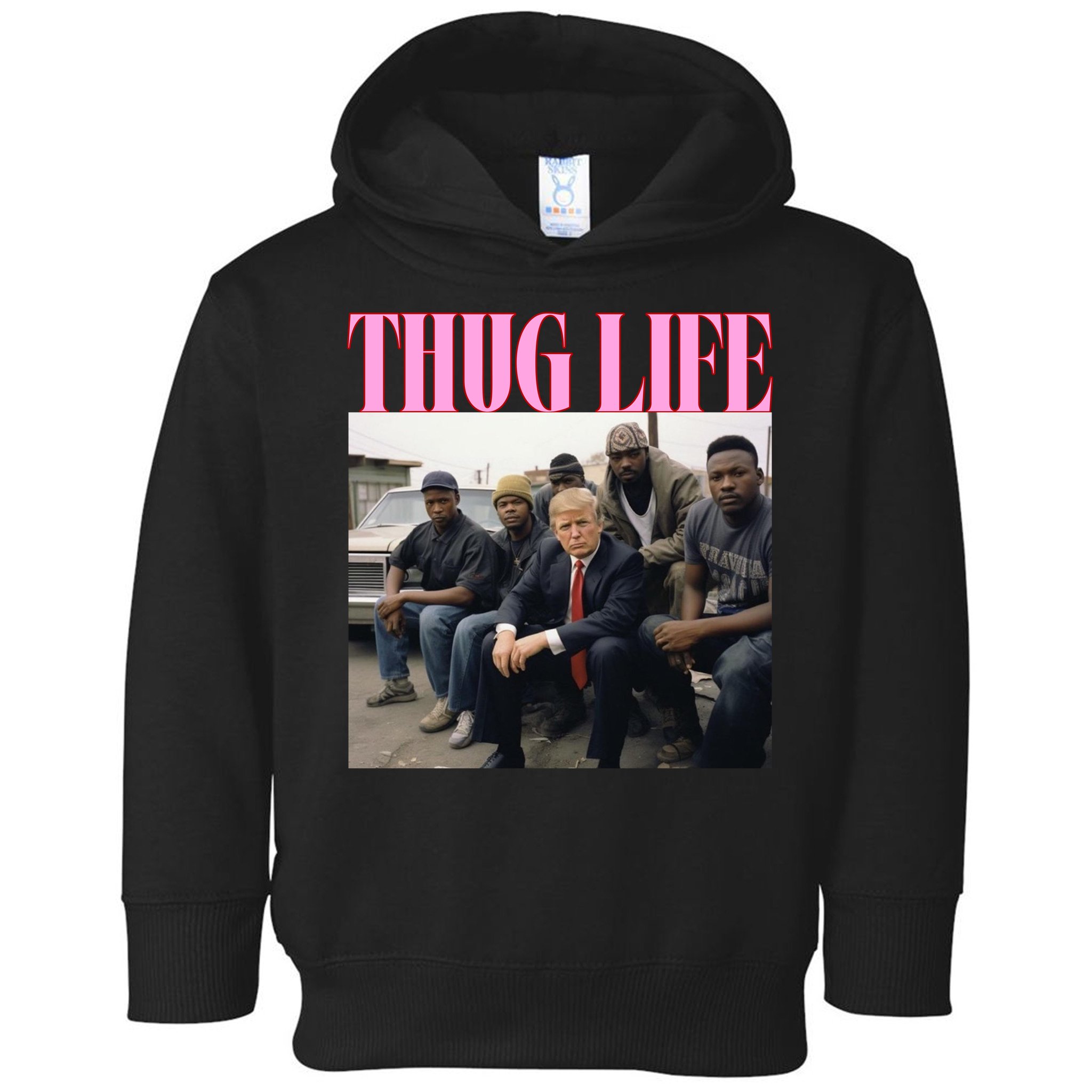 Thug Life Trump’S Kangaroo Conviction Toddler Hoodie