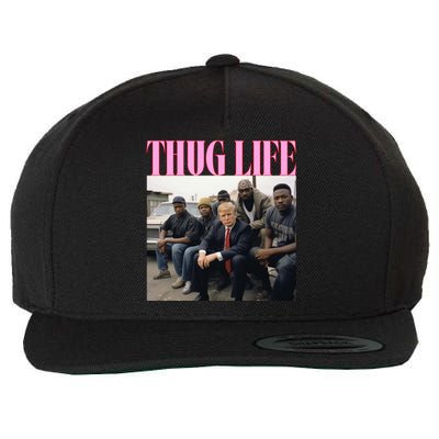 Thug Life Trump’S Kangaroo Conviction Wool Snapback Cap