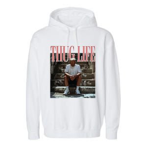 Thug Life Trump  Funny Trump Republican Garment-Dyed Fleece Hoodie