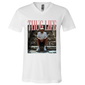 Thug Life Trump  Funny Trump Republican V-Neck T-Shirt