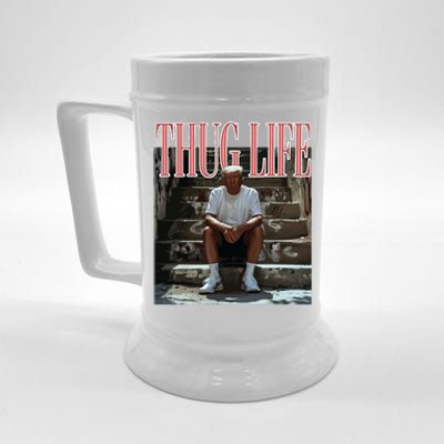 Thug Life Trump  Funny Trump Republican Beer Stein