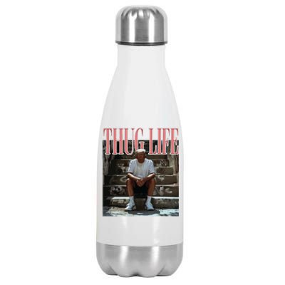 Thug Life Trump  Funny Trump Republican Stainless Steel Insulated Water Bottle