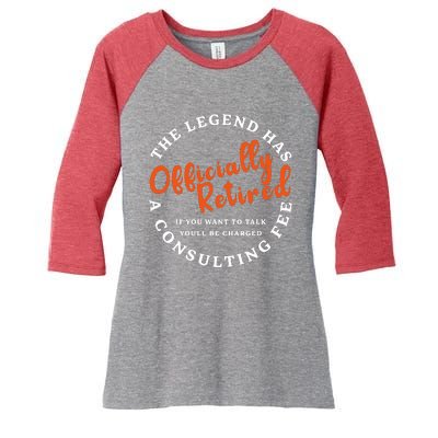 The Legend Women's Tri-Blend 3/4-Sleeve Raglan Shirt