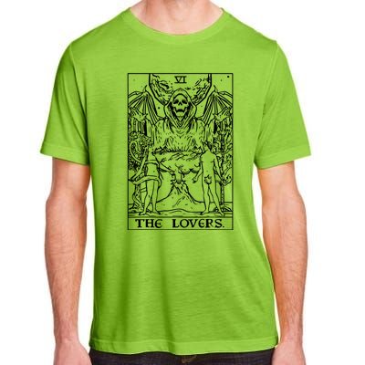 The Lovers Tarot Card Halloween Grim Reaper Gothic Horror Adult ChromaSoft Performance T-Shirt