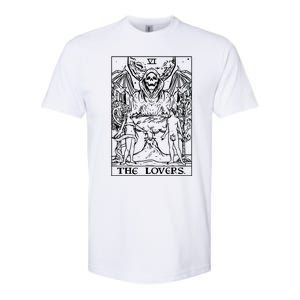 The Lovers Tarot Card Halloween Grim Reaper Gothic Horror Softstyle CVC T-Shirt