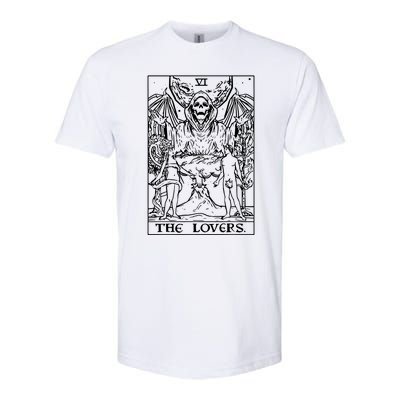 The Lovers Tarot Card Halloween Grim Reaper Gothic Horror Softstyle® CVC T-Shirt