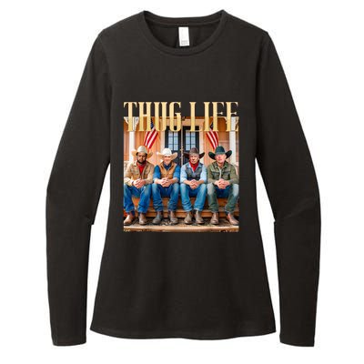 Thug Life Trump Vance Kennedy Elon Womens CVC Long Sleeve Shirt