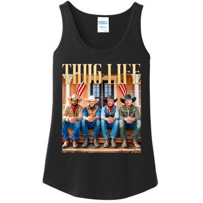 Thug Life Trump Vance Kennedy Elon Ladies Essential Tank