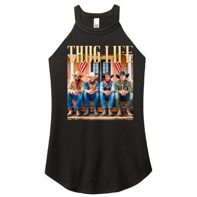 Thug Life Trump Vance Kennedy Elon Women's Perfect Tri Rocker Tank