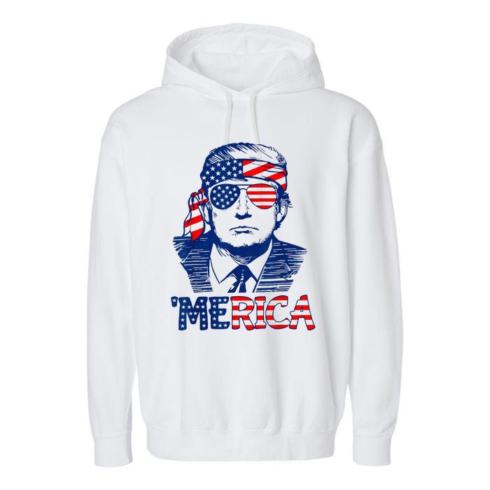 Trump Lives Trump Fight Fight Fight 2024 Garment-Dyed Fleece Hoodie