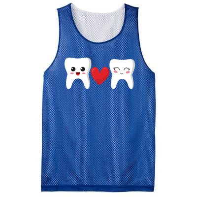 Tg Love Teeth Dentist Valentines Day Costume Dental Gift Mesh Reversible Basketball Jersey Tank