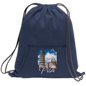 The Leaning Tower Of Pisa Souvenir Pisa Italy Sweatshirt Cinch Pack Bag