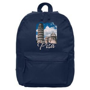 The Leaning Tower Of Pisa Souvenir Pisa Italy 16 in Basic Backpack