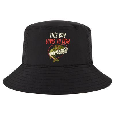 This Loves To Fish Bass Fishing Family Matching Gift Cool Comfort Performance Bucket Hat